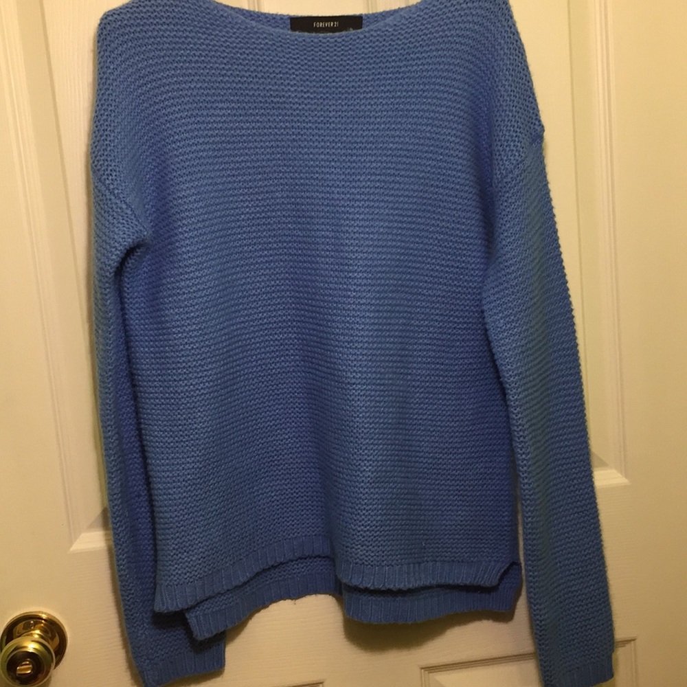 S Forever 21 Sky Blue Sweater